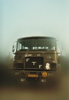 Foto van de FTF KN 95-34 voor de Defensiekalender.