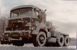 Toen, 1984-1985, hadden we echte winters, maar we bleven rijden met de FTF!
