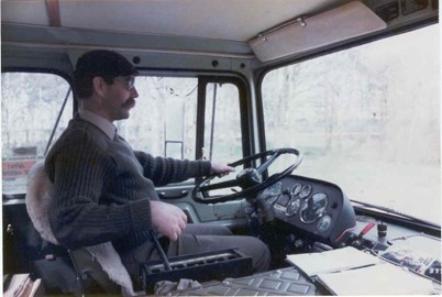 Interieur cabine van de FTF.    