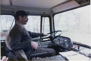 Interieur cabine van de FTF.    