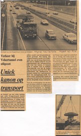 Uniek kanon op weg van IJmuiden naar Oldebroek.