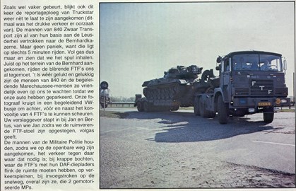 Blad Truckstar, dagje Muiderberg lossen voor de boot naar Vlieland. 